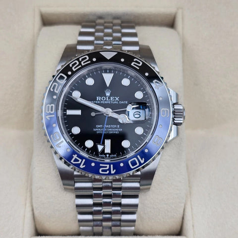 PAPERS 2024 Rolex GMT-Master II BATGIRL Steel JUBILEE 40mm 126710BLNR BOX