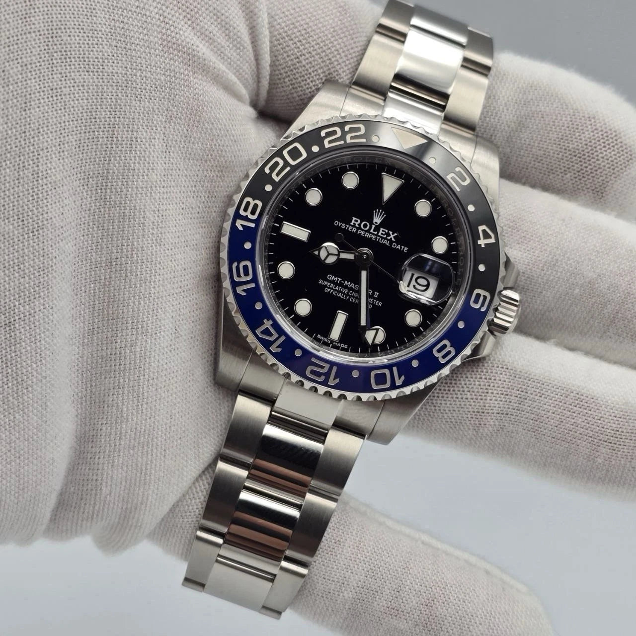 MINT 2016 PAPERS Rolex GMT Master II 116710BLNR Steel Ceramic Batman Watch BOX