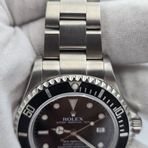 PAPERS 2005 Rolex Sea-Dweller 16600 Stainless Steel Black Dial 40MM Watch + RSC