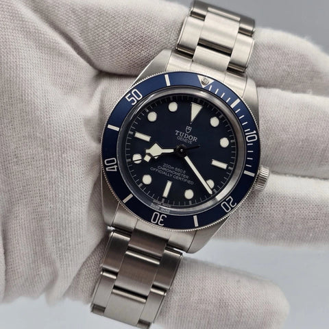 PAPERS 2022 Tudor Black Bay Blue Dial 39mm Steel Automatic Watch 79030B BOX