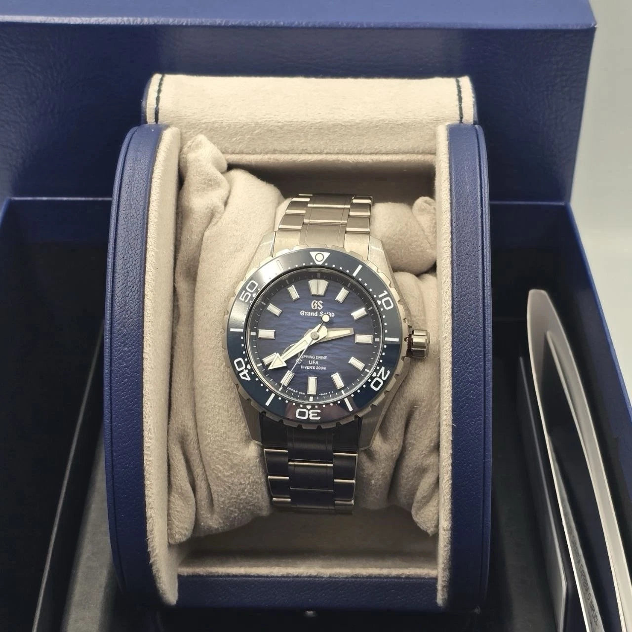 2026 PAPERS Grand Seiko Evolution 9 Blue SLGB023 Diver 40.8mm Titanium Watch BOX
