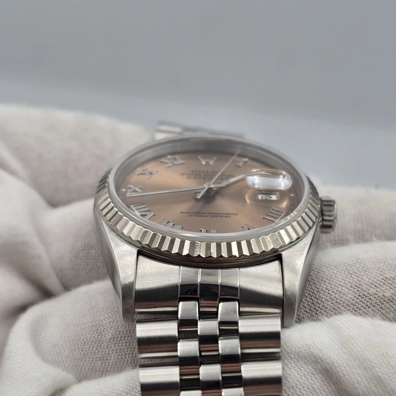 Rolex Datejust 16234 Pink Roman Dial