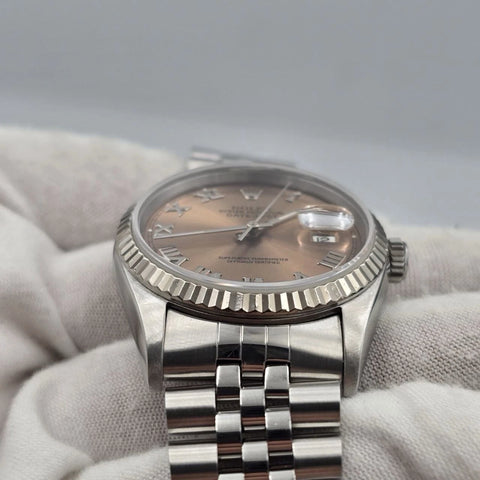 Rolex Datejust 16234 Pink Roman Dial
