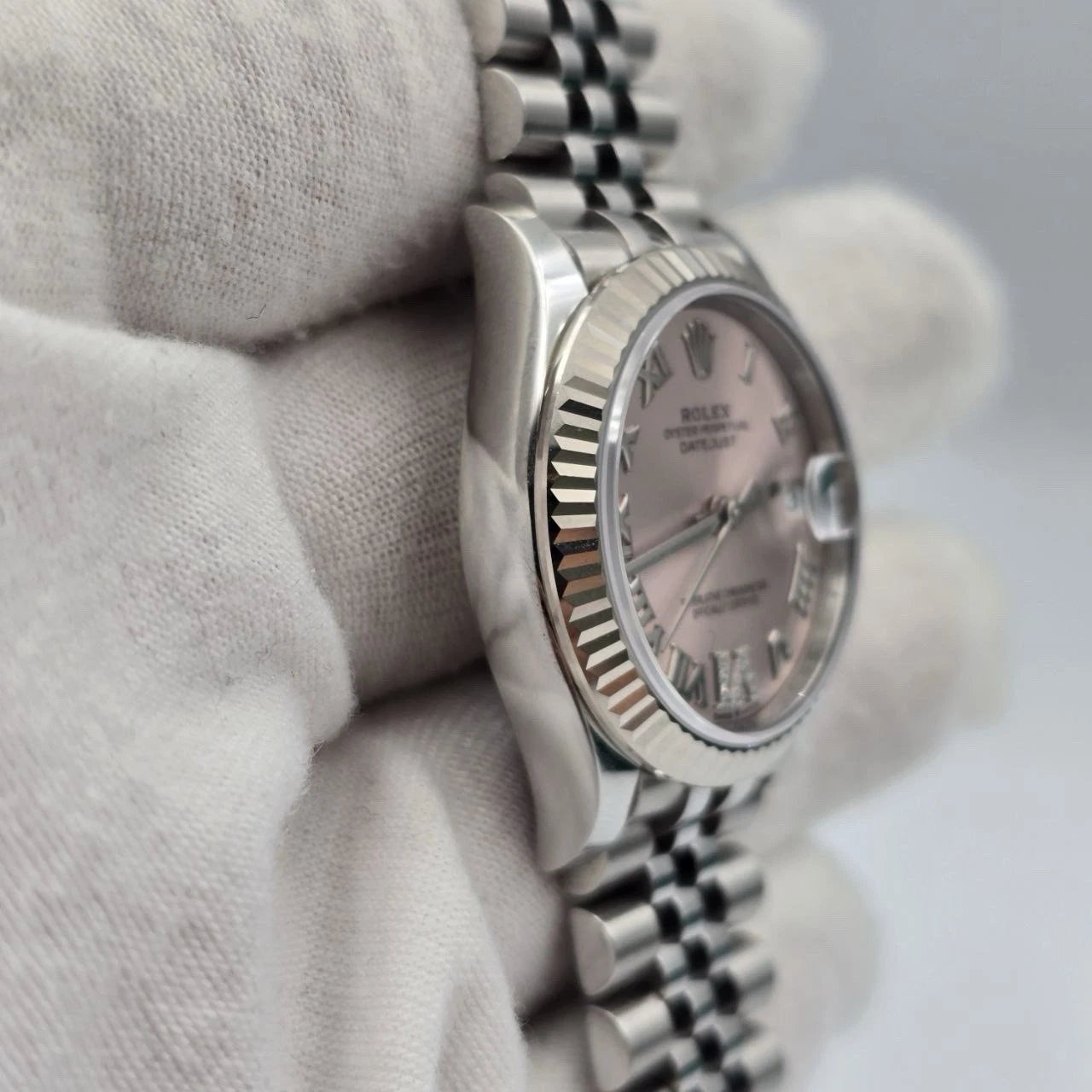 NEW 2026 Rolex Datejust 31mm Pink Roman Diamond 6 Dial Steel Jubilee 278274