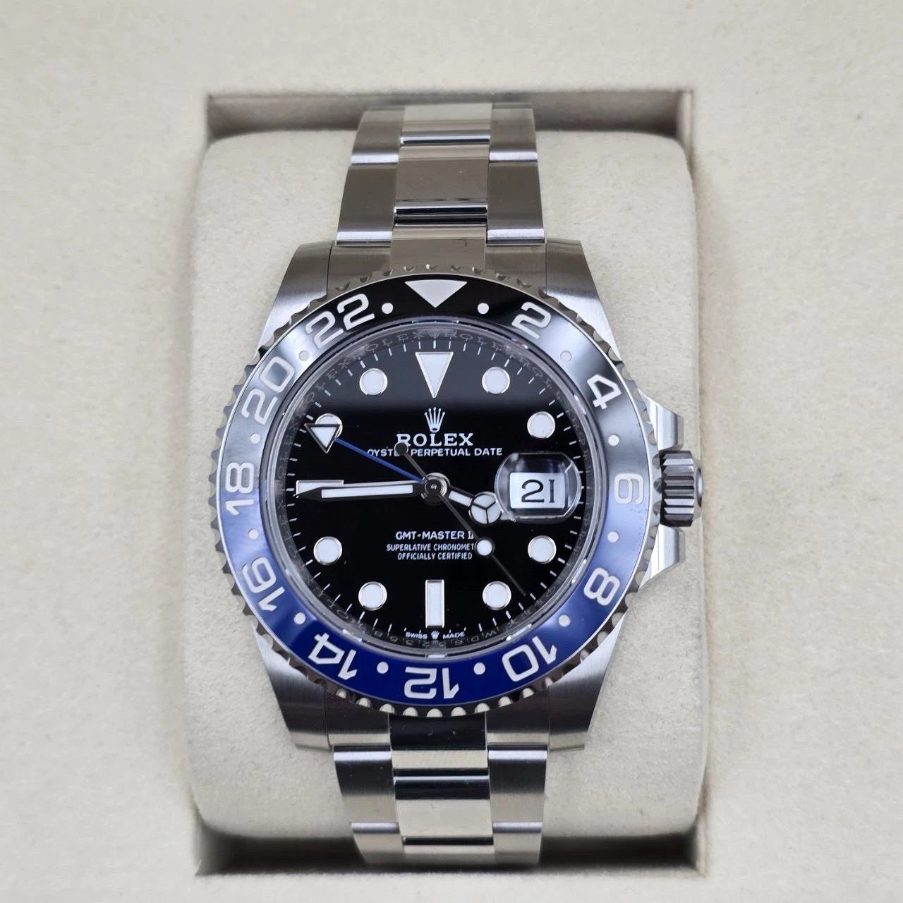 NEW 2025 Rolex GMT-Master II 126710BLNR Batman Oyster 40mm Watch UNWORN