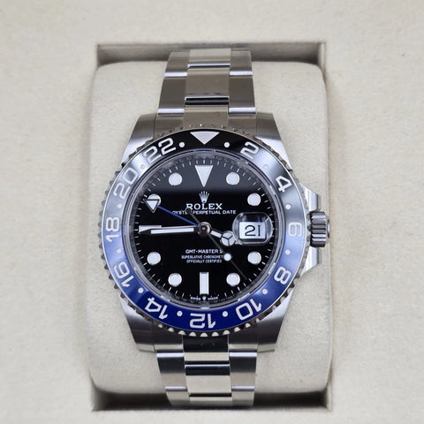 NEW 2025 Rolex GMT-Master II 126710BLNR Batman Oyster 40mm Watch UNWORN