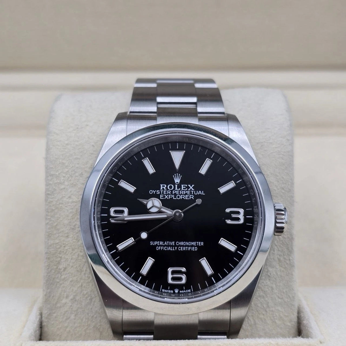 Rolex Explorer I Black Dial Stainless Steel 36mm Watch 124270