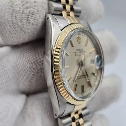 Rolex Datejust 16013 Silver Dial Two-Tone