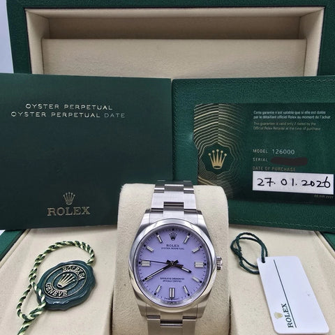 Rolex Oyster Perpetual 126000 Lavender 1