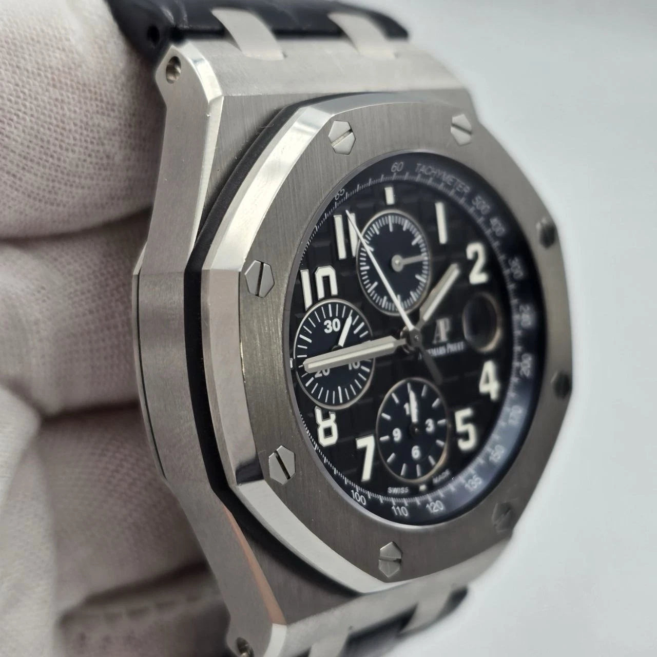 2016 PAPERS Audemars Piguet Royal Oak Offshore BATMAN 42mm 26470ST Watch BOX