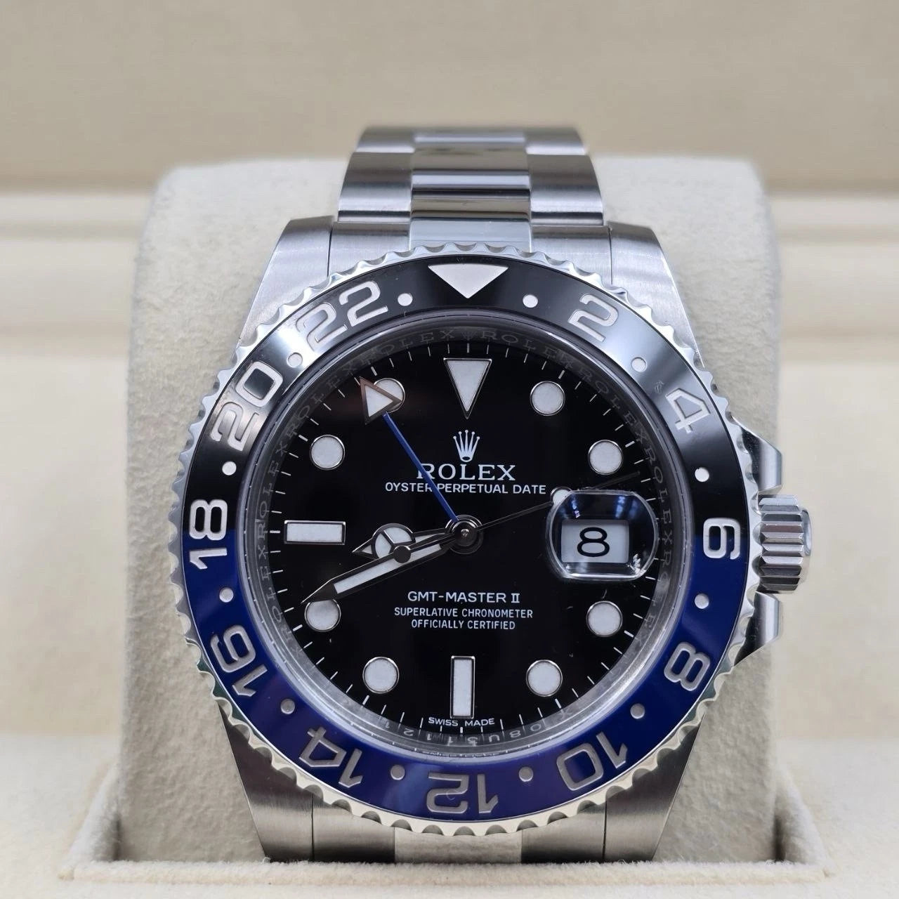 2014 PAPERS Rolex GMT Master II 116710BLNR "Batman" 40mm Watch BOX + 2022 RSC