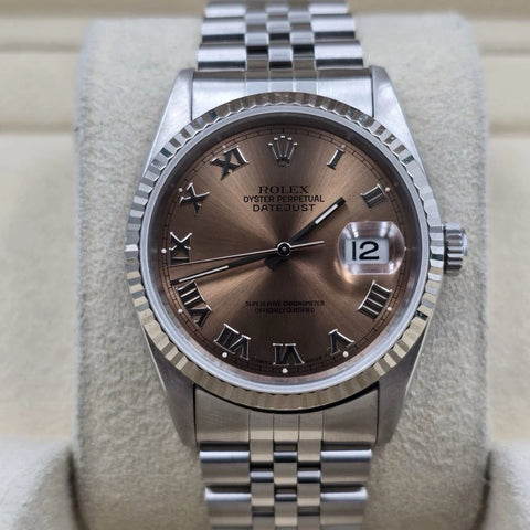 Rolex Datejust 16234 Pink Roman Dial