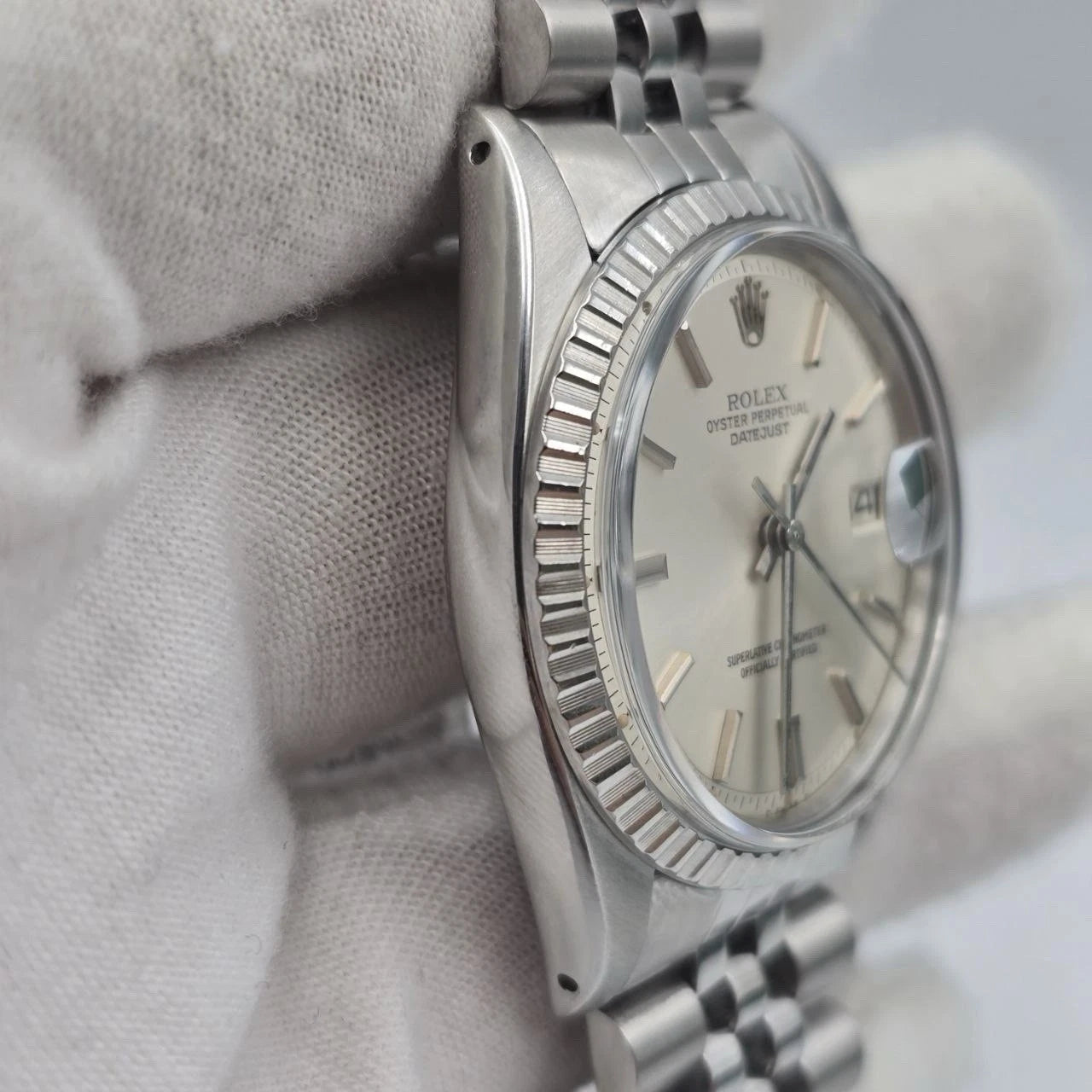 Rolex Datejust 1603 Steel Silver Dial Jubilee 36mm Automatic Watch