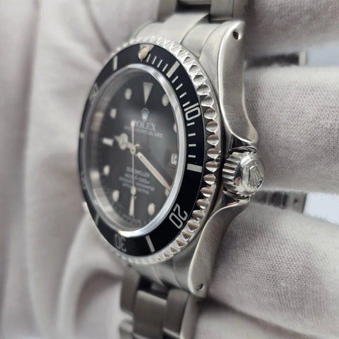 PAPERS Rolex Sea-Dweller 16600 Stainless Steel Black Dial 40mm Watch