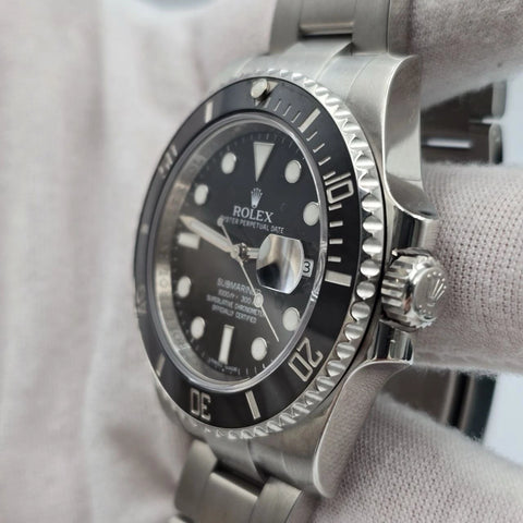 2013 PAPERS Rolex Submariner Date 116610LN Steel Black Ceramic 40mm Watch BOX