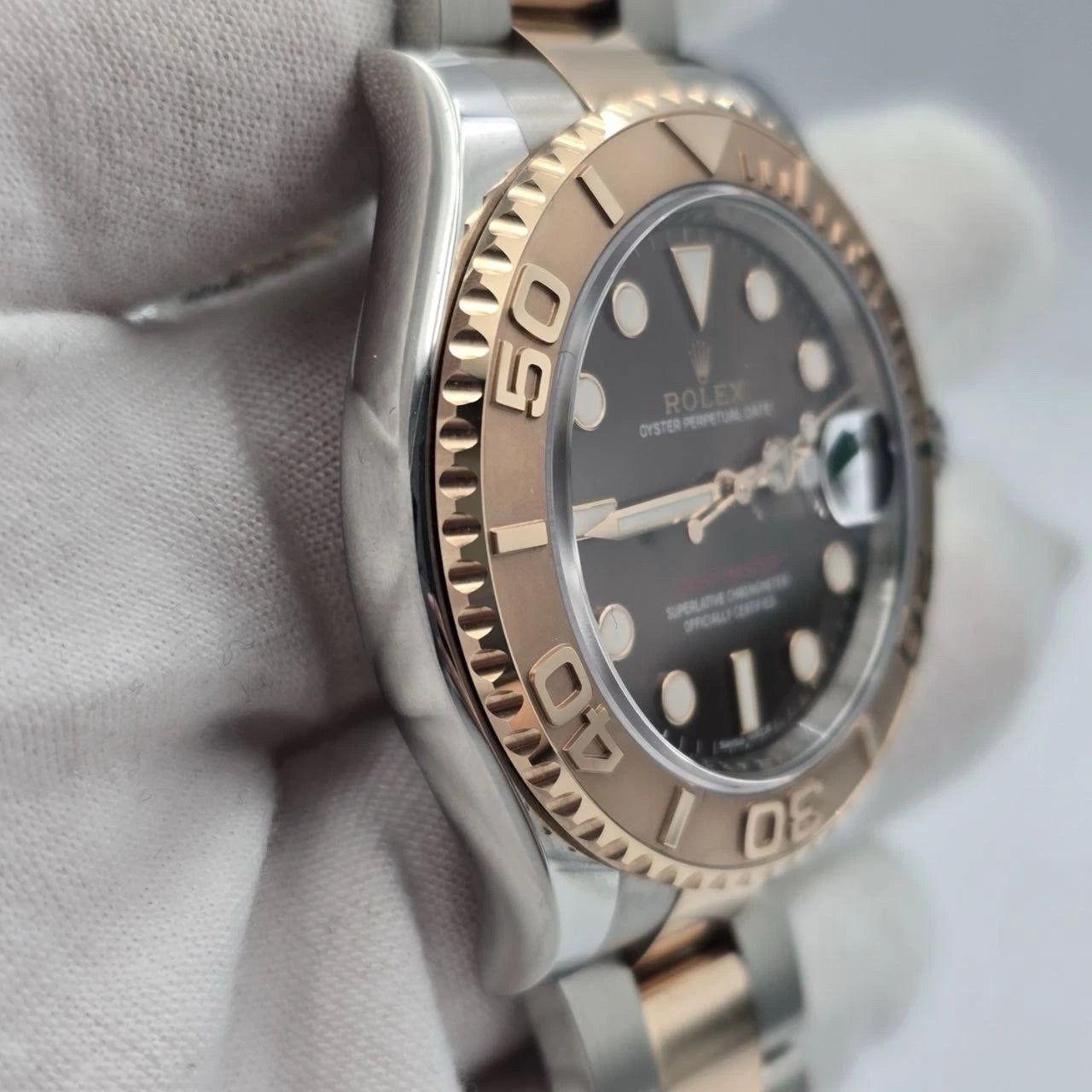 2019 PAPERS Rolex Yacht Master 116621 40mm Chocolate Dial 18K Rose Gold BOX
