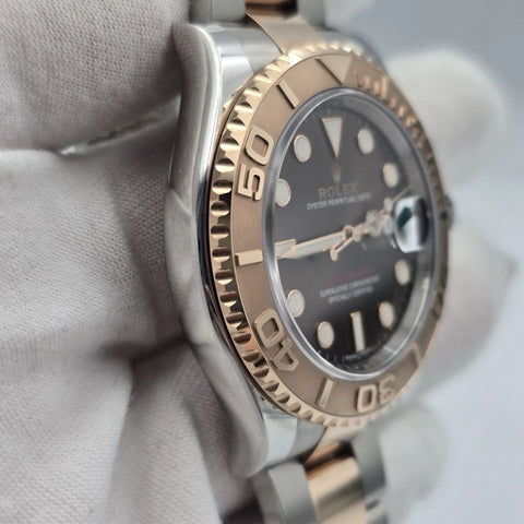 2019 PAPERS Rolex Yacht Master 116621 40mm Chocolate Dial 18K Rose Gold BOX