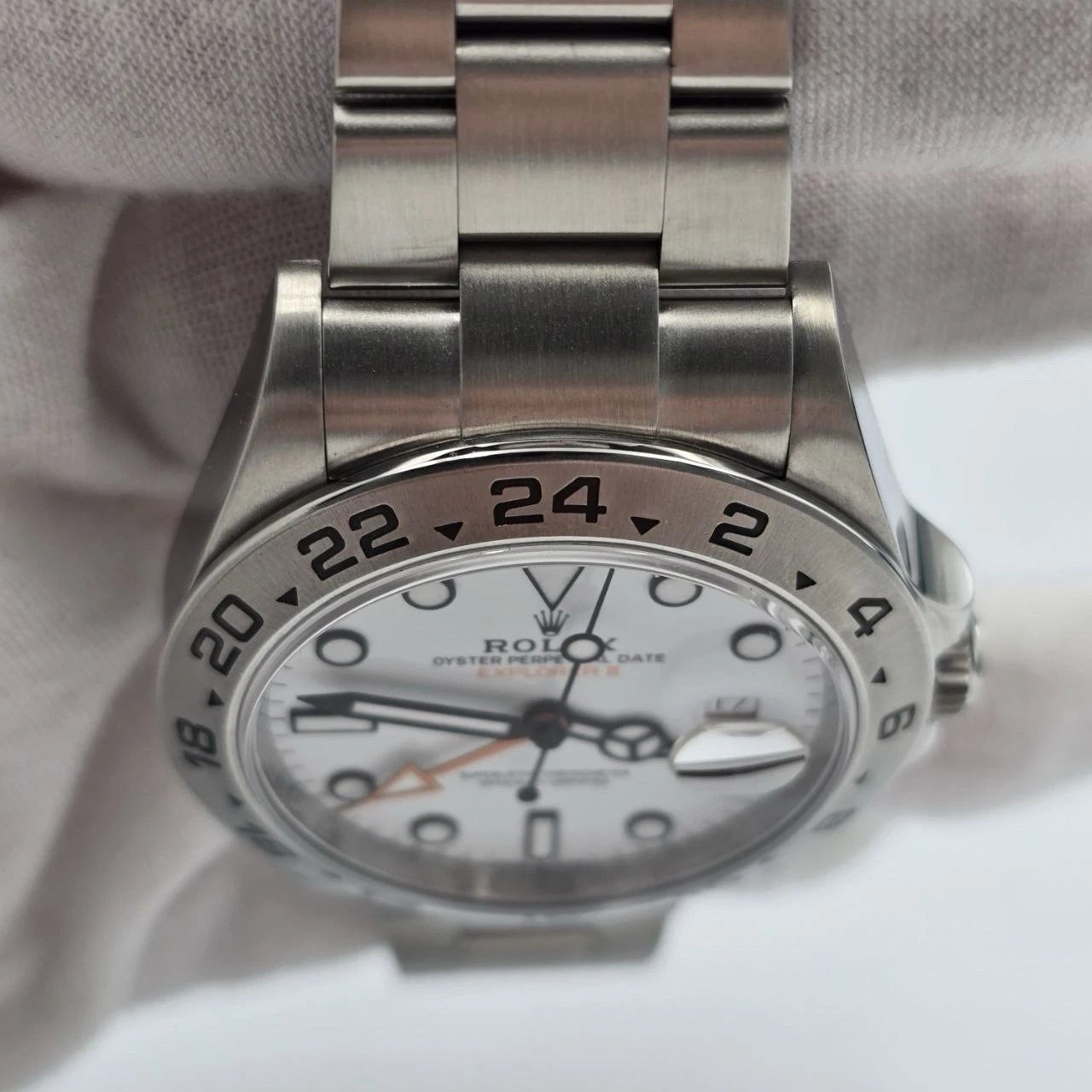 2022 PAPERS Rolex Explorer II 42mm 226570 Stainless Steel Polar White Dial BOX