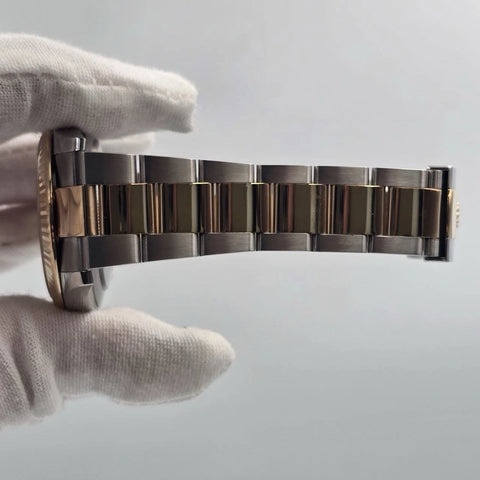 2020 PAPERS Rolex Datejust 41 Champagne Dial Oyster 18K Gold Steel 126333 BOX