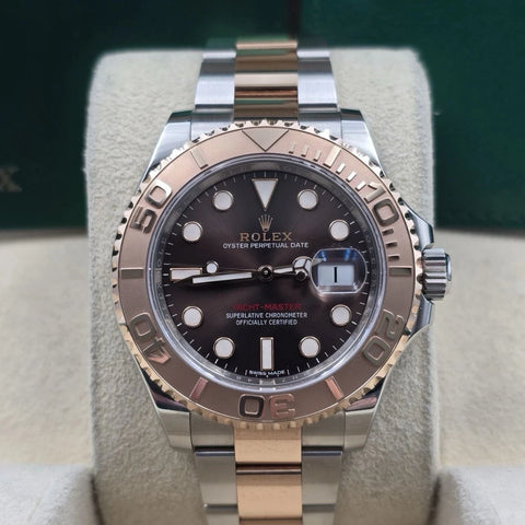 2019 PAPERS Rolex Yacht Master 116621 40mm Chocolate Dial 18K Rose Gold BOX
