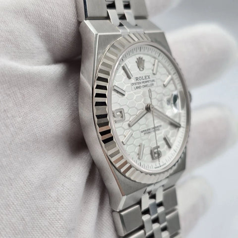 NEW 2026 Rolex Land-Dweller 127334 Steel Honeycomb White Dial 40mm Watch