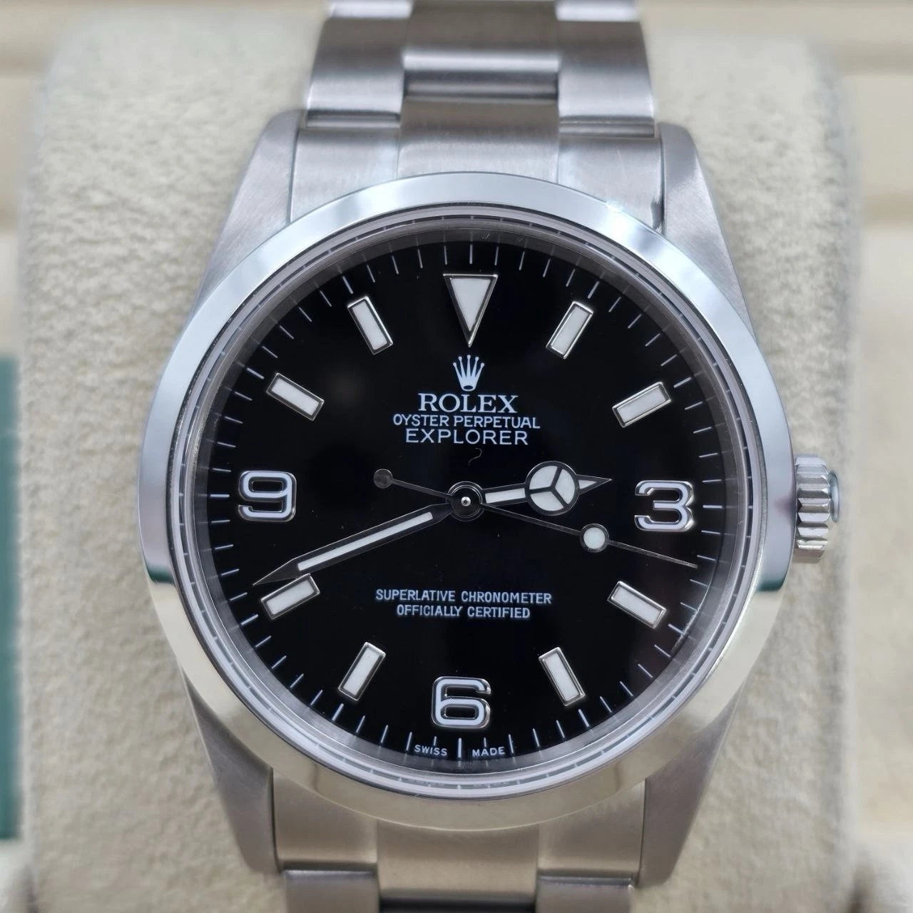 2001 Rolex Explorer l 114270 36mm Stainless Steel Black Dial Watch
