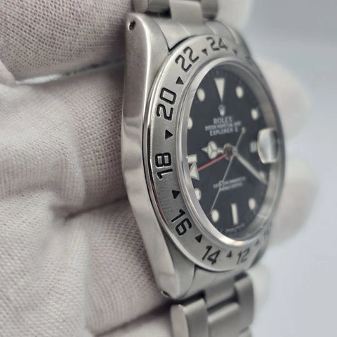 Rolex Explorer II Black 16570 Stainless Steel Oyster Date Watch 40mm