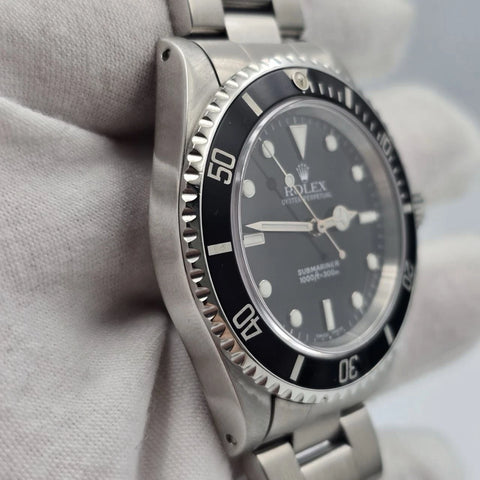 2001 Rolex Submariner No Date 14060M 2 Liner Black Dial Stainless Steel 40mm