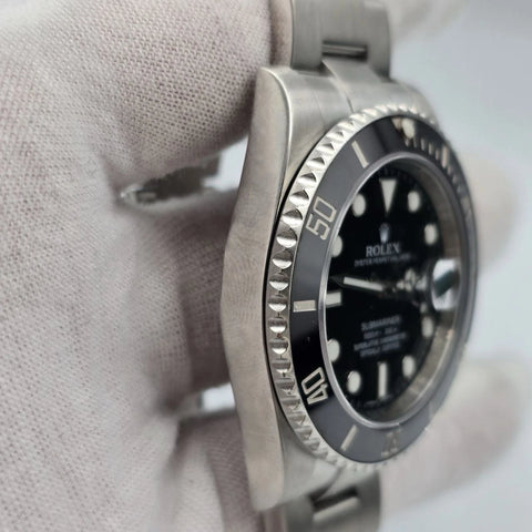 2013 PAPERS Rolex Submariner Date 116610LN Steel Black Ceramic 40mm Watch BOX