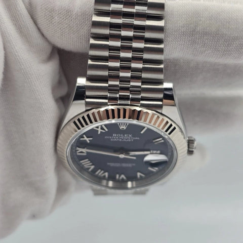 NEW 2026 Rolex Datejust 41mm 126334 Blue Roman Dial Fluted Bezel Jubilee UNWORN