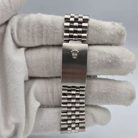 2015 RSC Rolex Datejust 36mm Oyster Perpetual White Gold Steel Silver Dial 16014