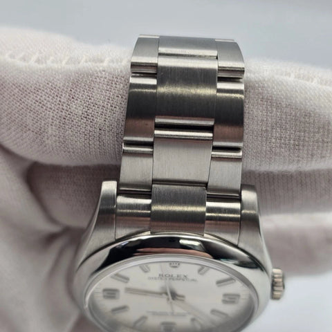 2012 PAPERS Rolex Oyster Perpetual 36mm Steel Silver Dial Watch 116000 BOX