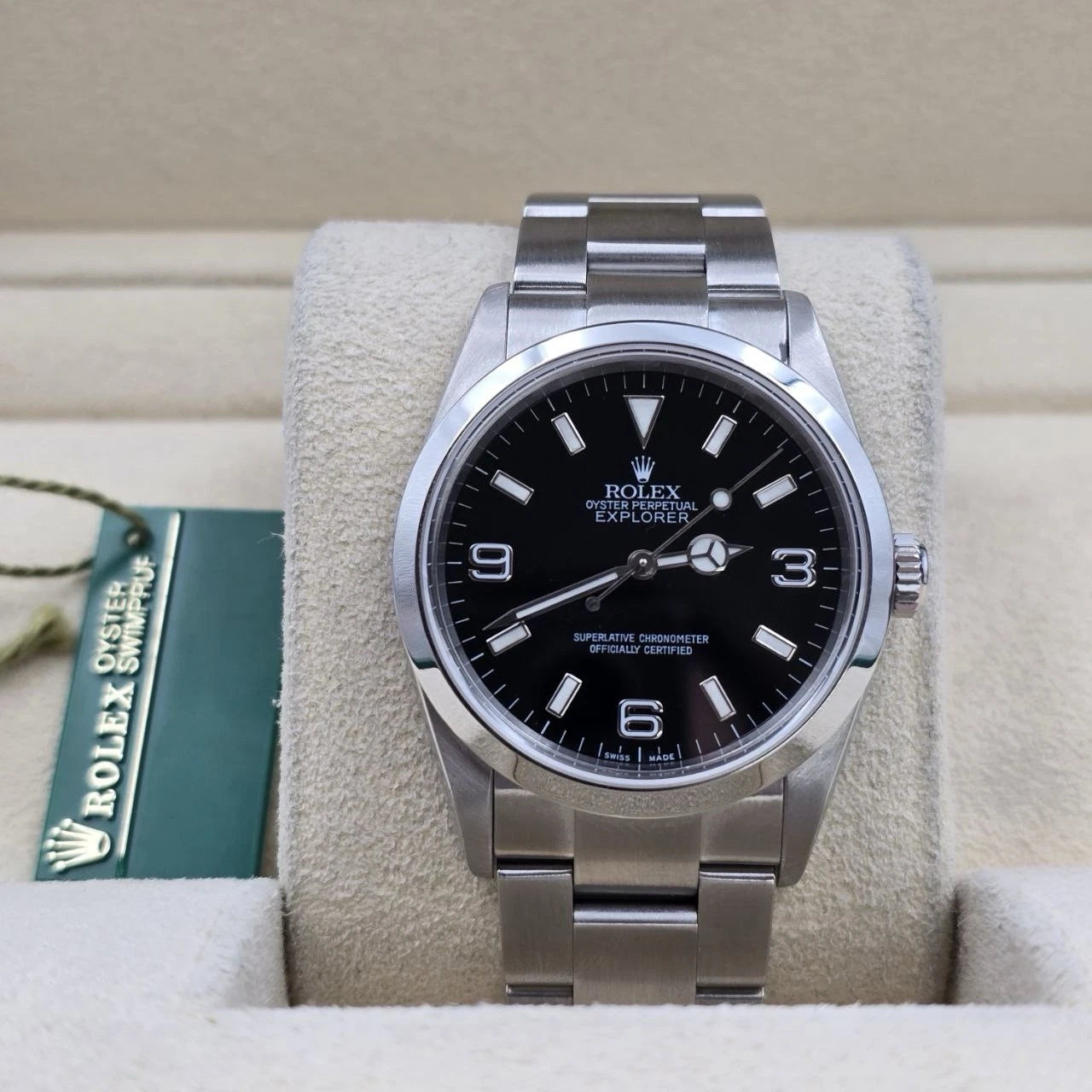2001 Rolex Explorer l 114270 36mm Stainless Steel Black Dial Watch