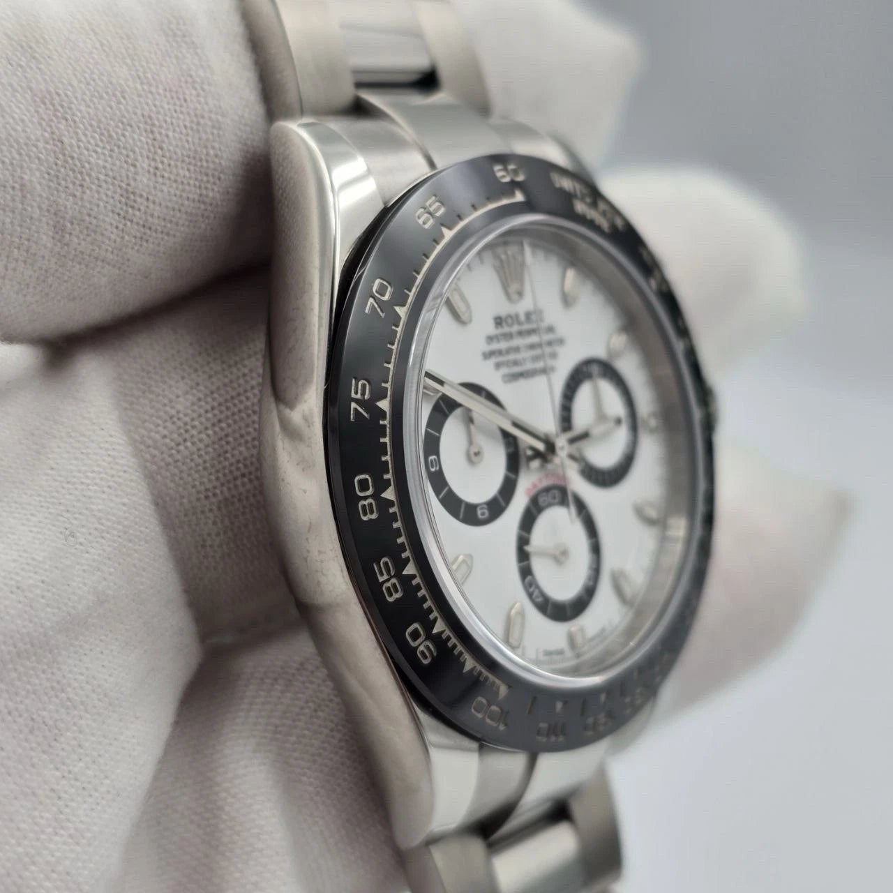 2023 PAPERS Rolex Daytona 116500LN White Dial Panda Ceramic 40mm Steel Watch BOX