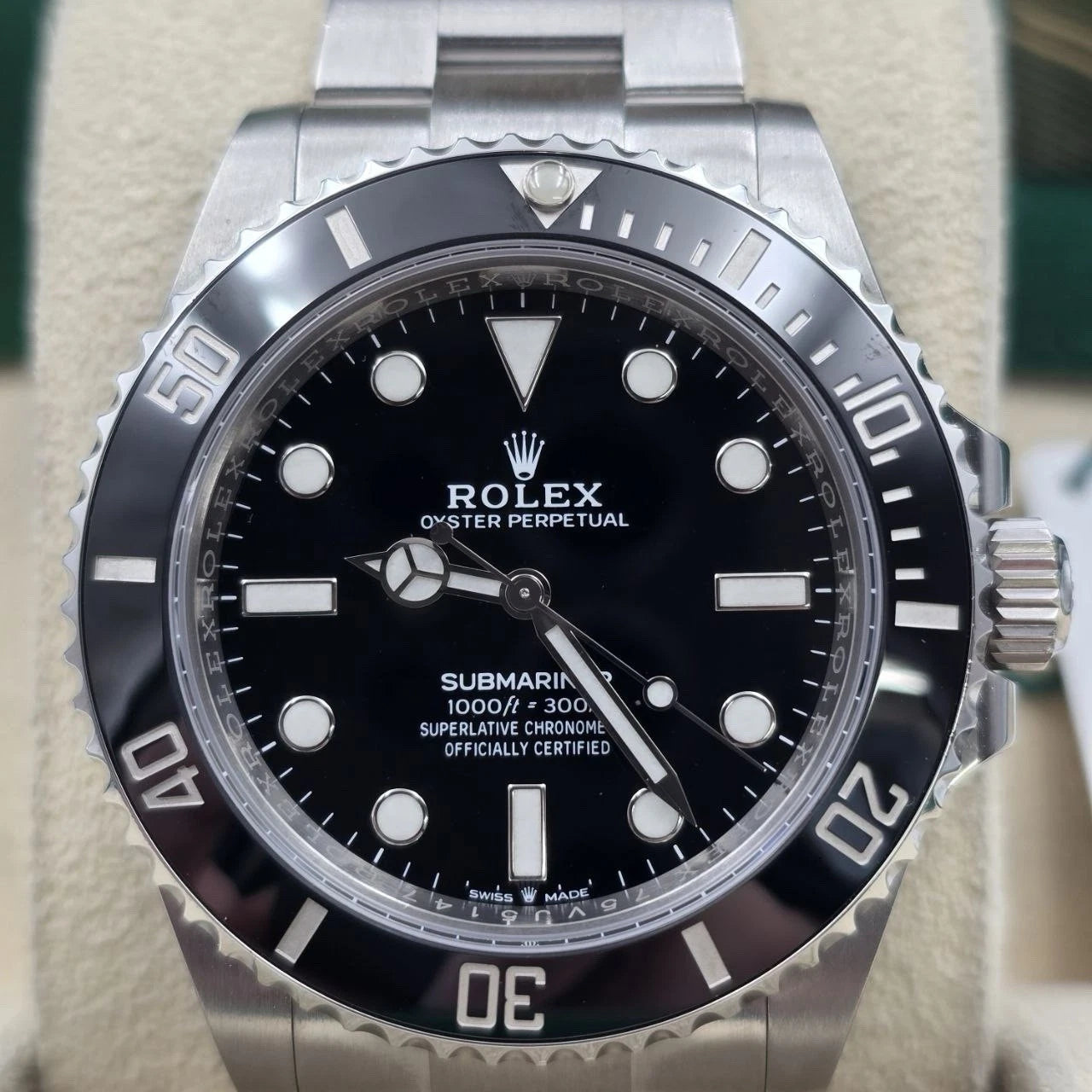 PAPERS 2021 Rolex Submariner No Date Ceramic Stainless Steel 41mm 124060 BOX