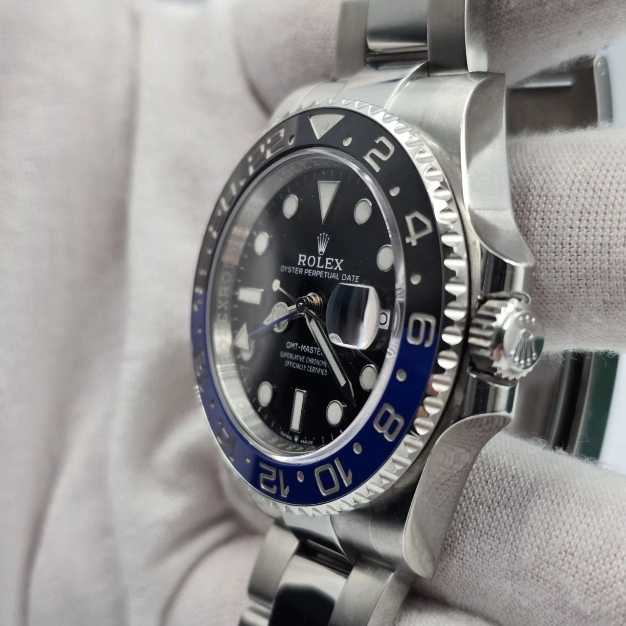 2021 PAPERS Rolex GMT Master II Batman Steel Oyster Bracelet 126710BLNR BOX