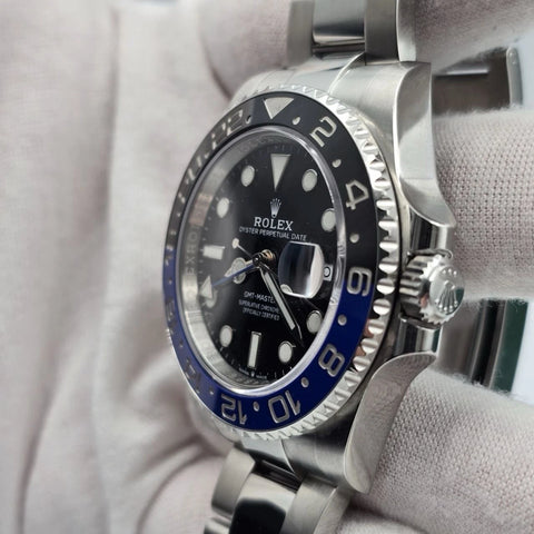 2021 PAPERS Rolex GMT Master II Batman Steel Oyster Bracelet 126710BLNR BOX
