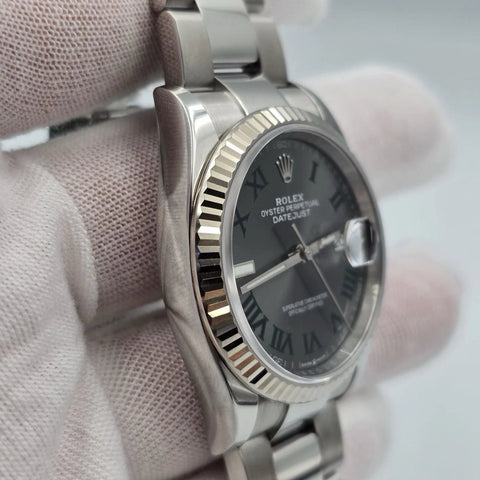 MINT 2024 PAPERS Rolex Datejust 36mm 126234 Oyster Wimbledon Dial BOX