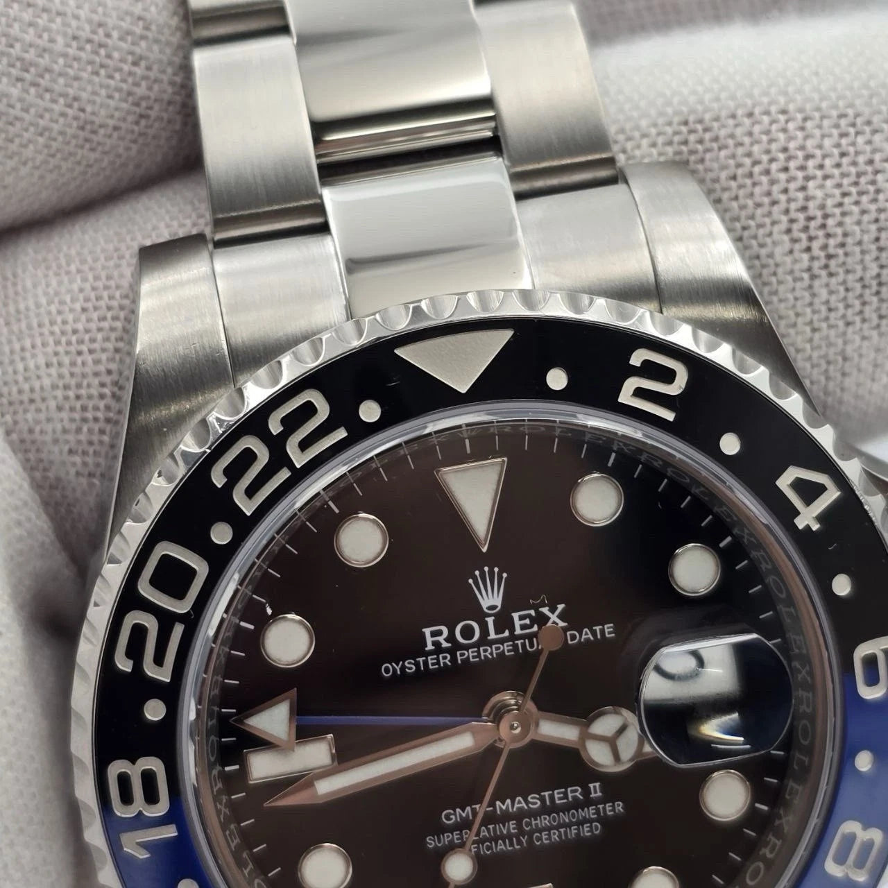 MINT 2016 PAPERS Rolex GMT Master II 116710BLNR Steel Ceramic Batman Watch BOX