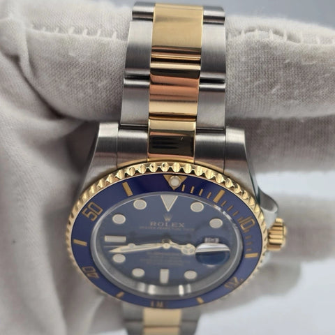 2019 Rolex Submariner Date 116613LB Blue Dial Gold Steel 40mm
