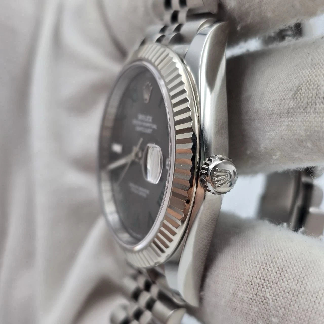 2024 PAPERS Rolex Datejust 41mm 126334 Steel Jubilee Gray Wimbledon Dial BOX