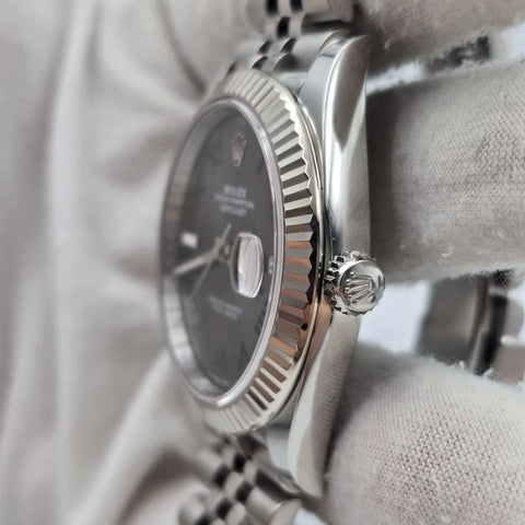 2024 PAPERS Rolex Datejust 41mm 126334 Steel Jubilee Gray Wimbledon Dial BOX
