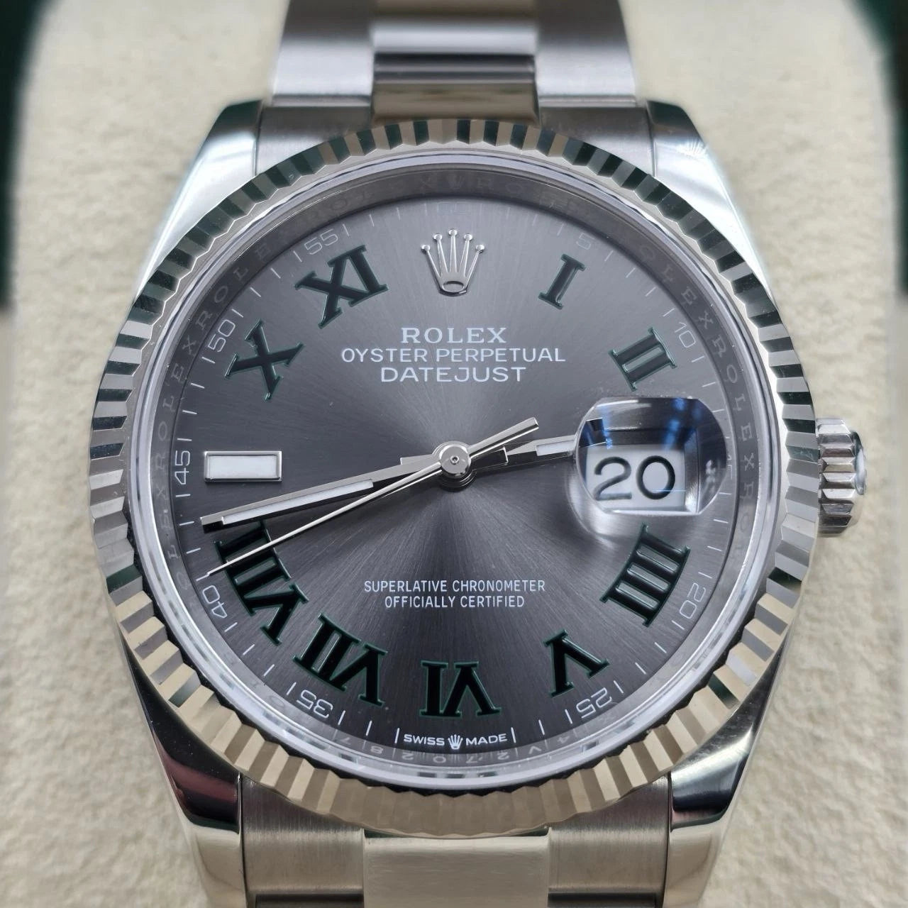 MINT 2024 PAPERS Rolex Datejust 36mm 126234 Oyster Wimbledon Dial BOX