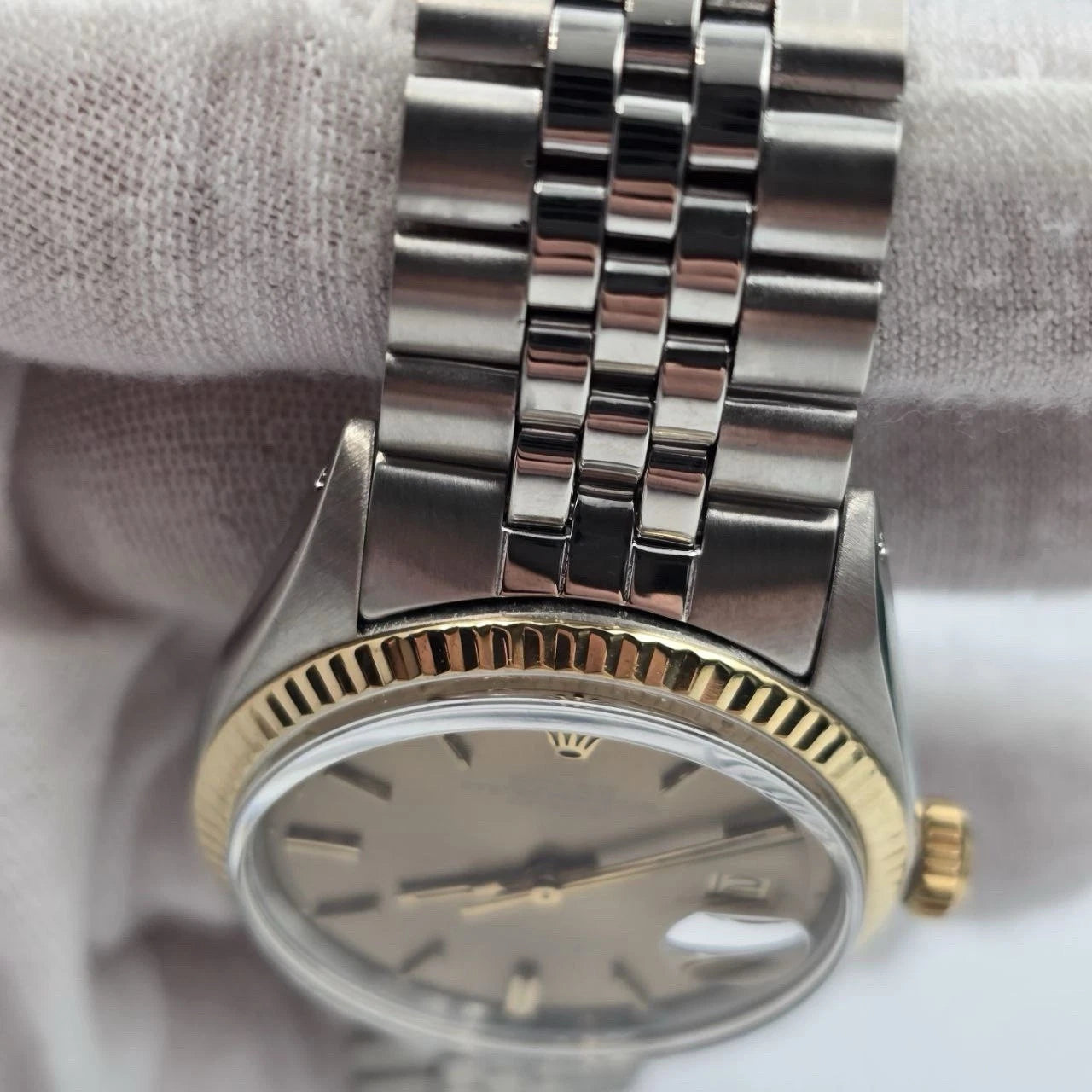 Rolex Datejust 1601 Stainless Steel Champagne Dial Jubilee 36mm Watch