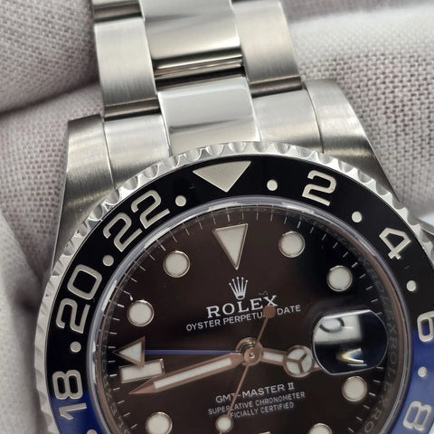 MINT 2016 PAPERS Rolex GMT Master II 116710BLNR Steel Ceramic Batman Watch BOX