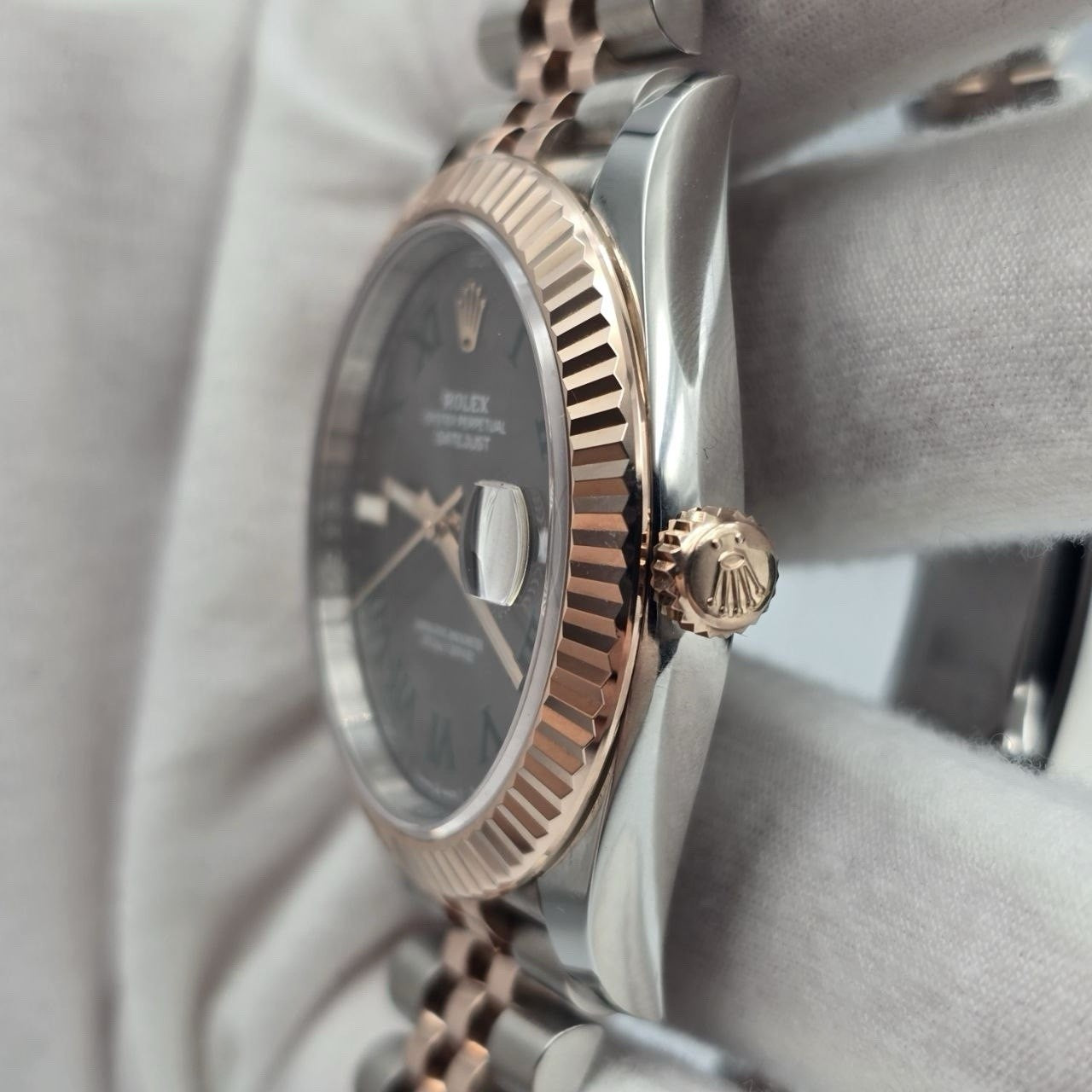 2021 PAPERS Rolex Datejust 41mm 126331 Two-Tone Rose Jubilee Wimbledon Dial BOX