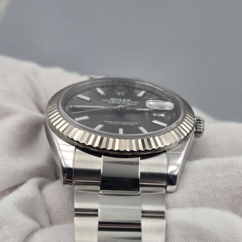 2021 PAPERS Rolex Datejust 41mm 126334 Steel Oyster Rhodium Gray BOX + 2025 RSC