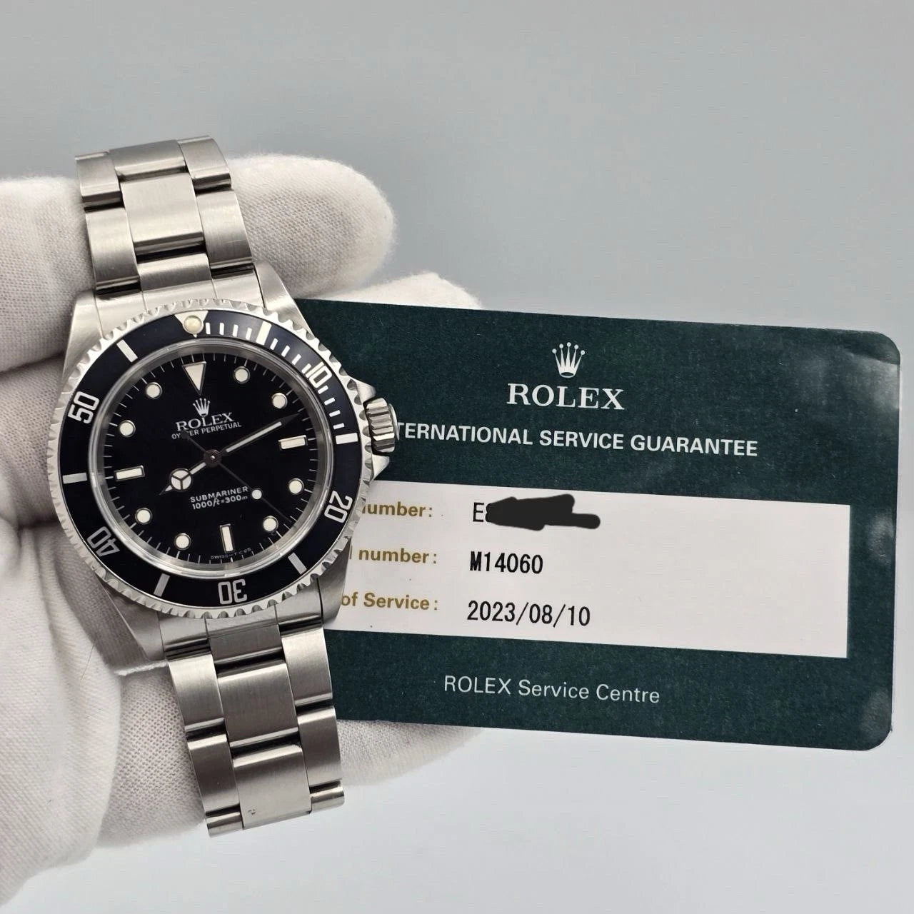 2023 RSC Rolex Submariner No-Date BLACK Tritium Steel Oyster 40mm Watch 14060
