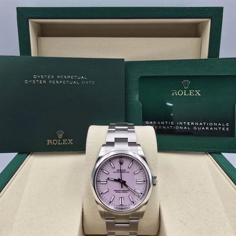 NEW 2026 Rolex Oyster Perpetual Stainless Steel 41mm Candy Pink Dial 134300