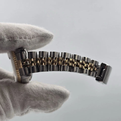 Rolex Lady Datejust 26mm Yellow Gold Steel Factory Grey Diamond Dial 69173